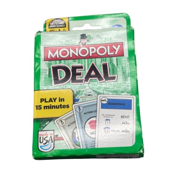 Monopoly Deal Card Game Ages 8+ For 2-5 Players By Hasbro Gaming READ - Picture 1 of 8